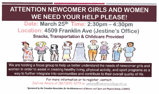 Forum on Recreation with Newcomer Women and Girls